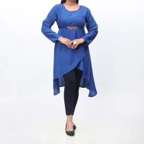1PC- Solid Georget Chiffon Shirt PW9022