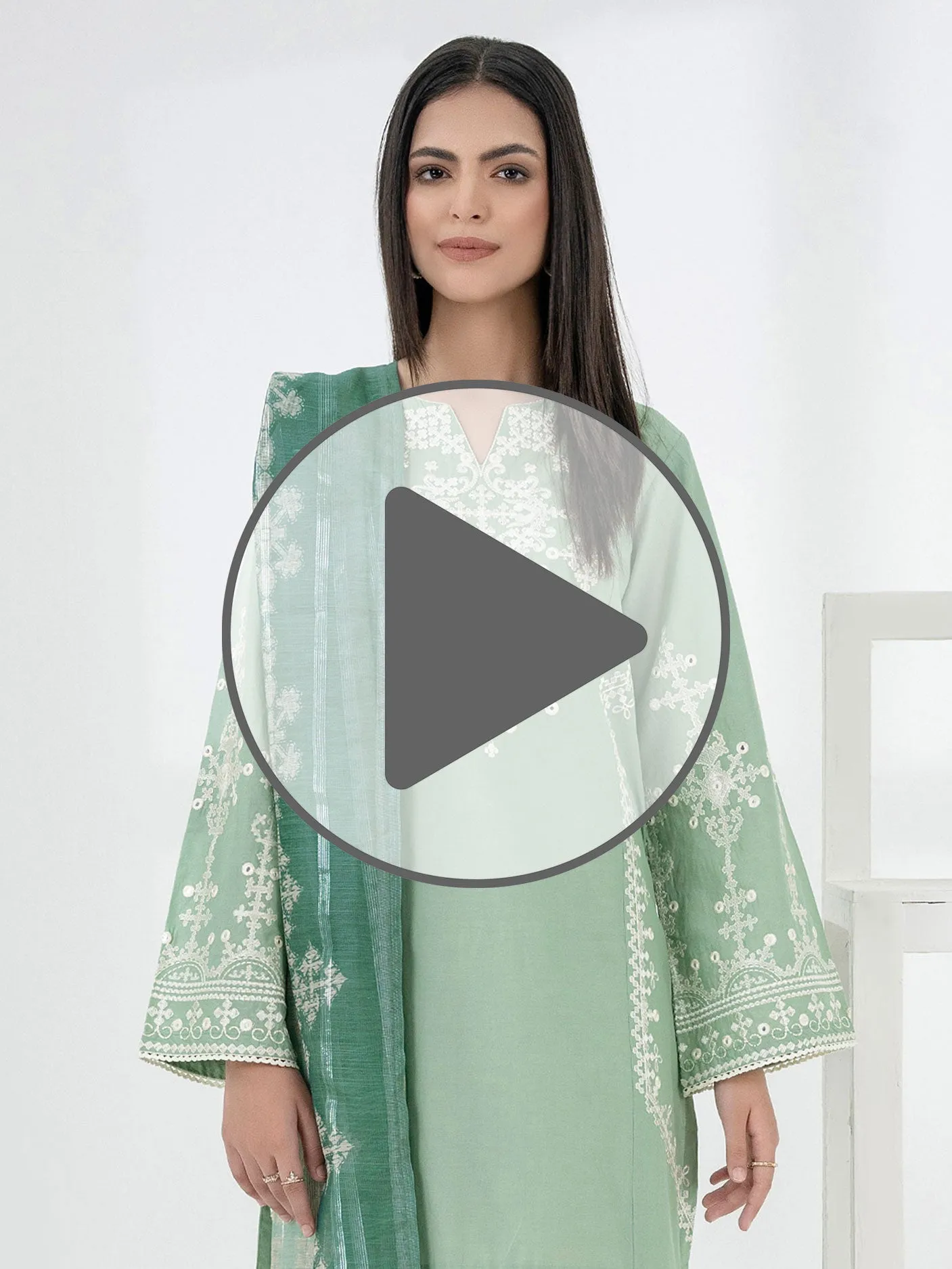 2 Piece Lawn Suit-Embroidered (Pret)