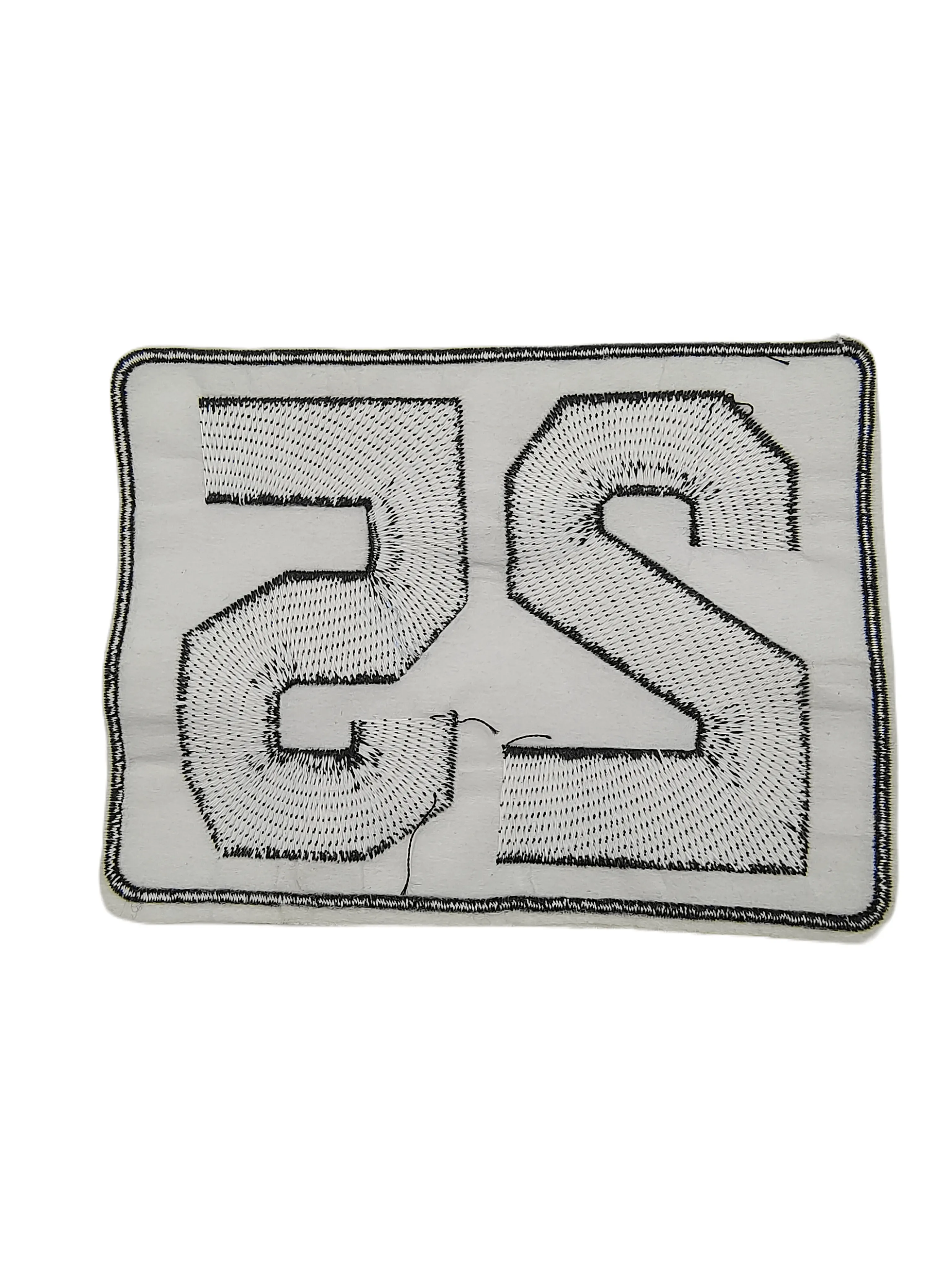 25 Embroidery Black & White Sew Patch