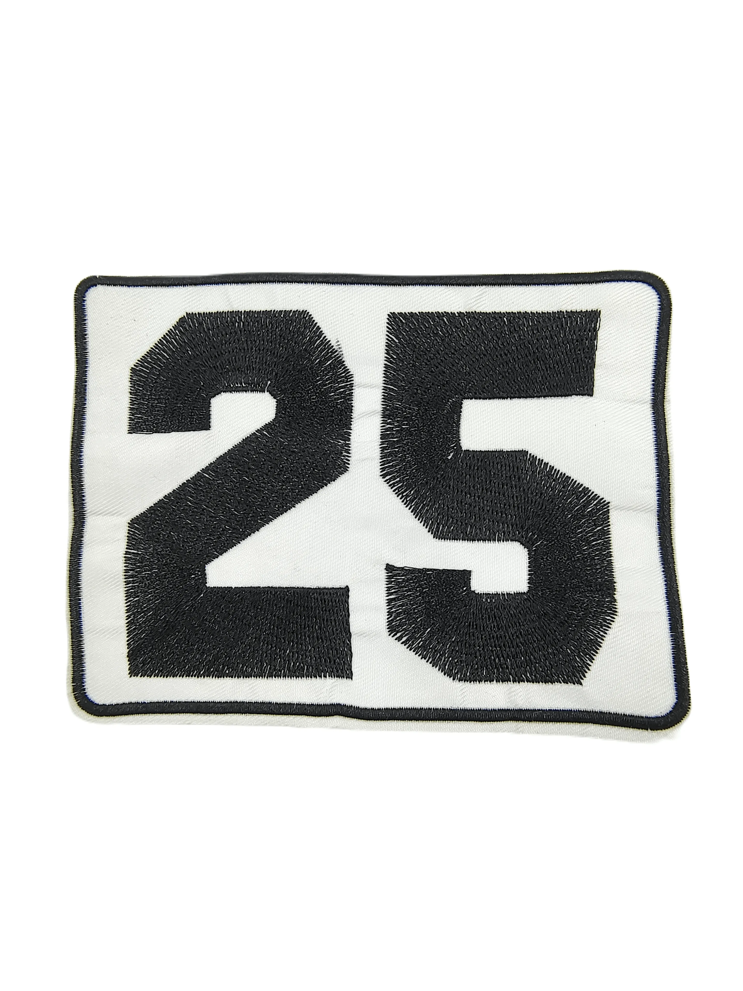 25 Embroidery Black & White Sew Patch
