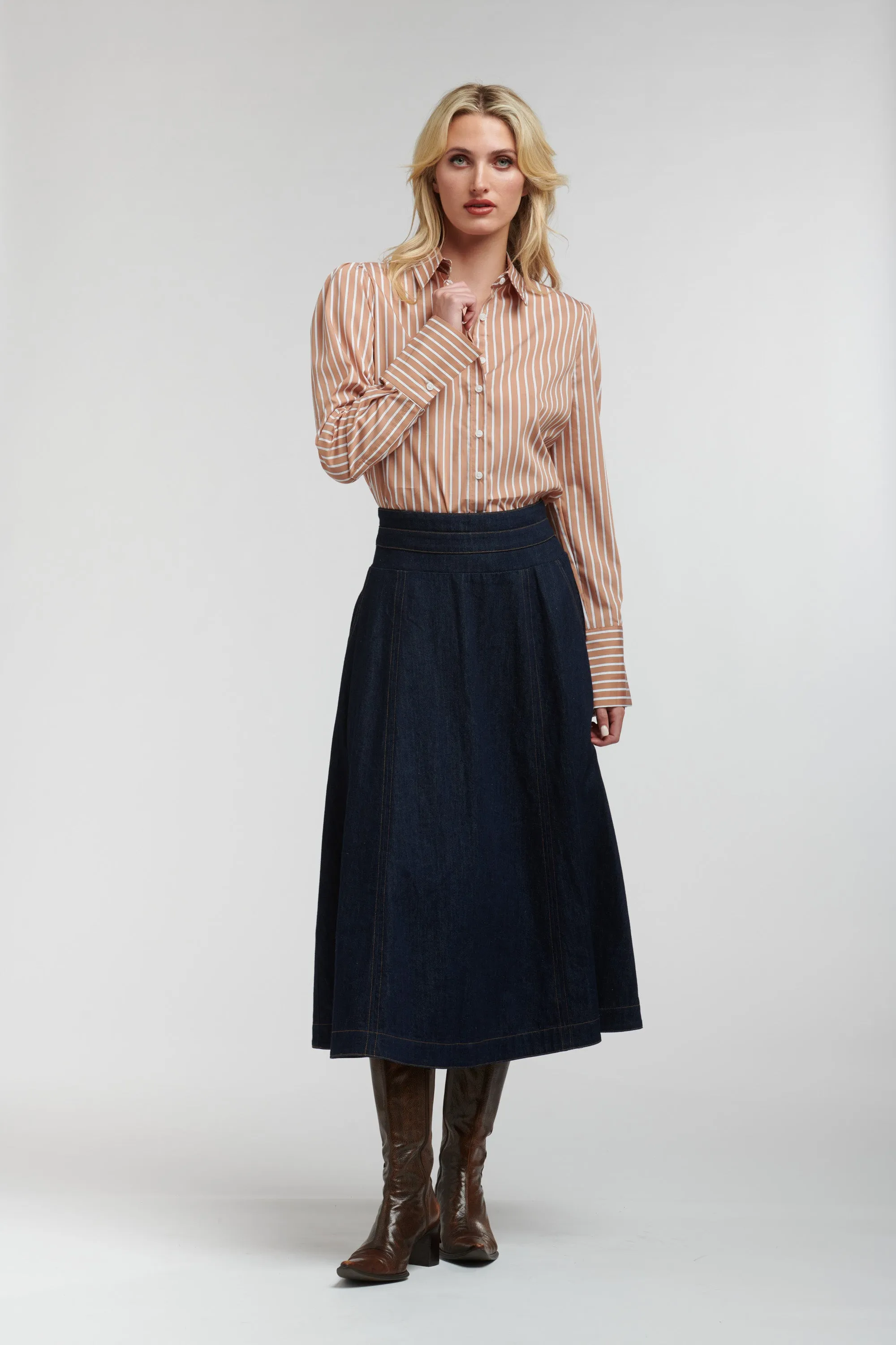 365 Days - Dandy Stripe Shirt - Toffee