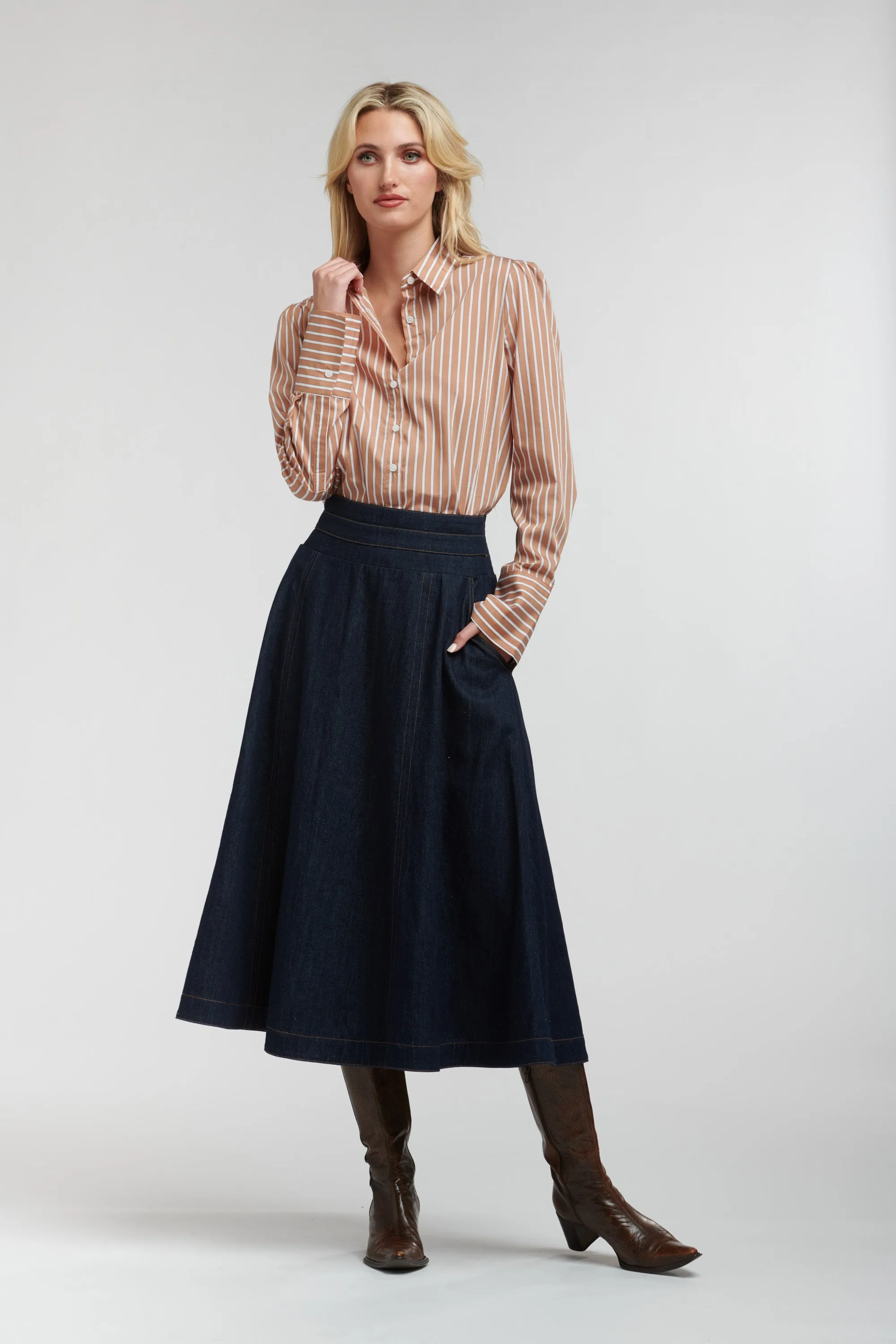 365 Days - Dandy Stripe Shirt - Toffee
