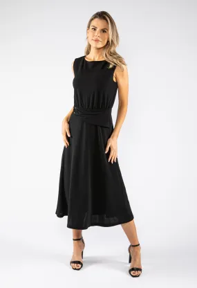A-line dress with a striped detail
