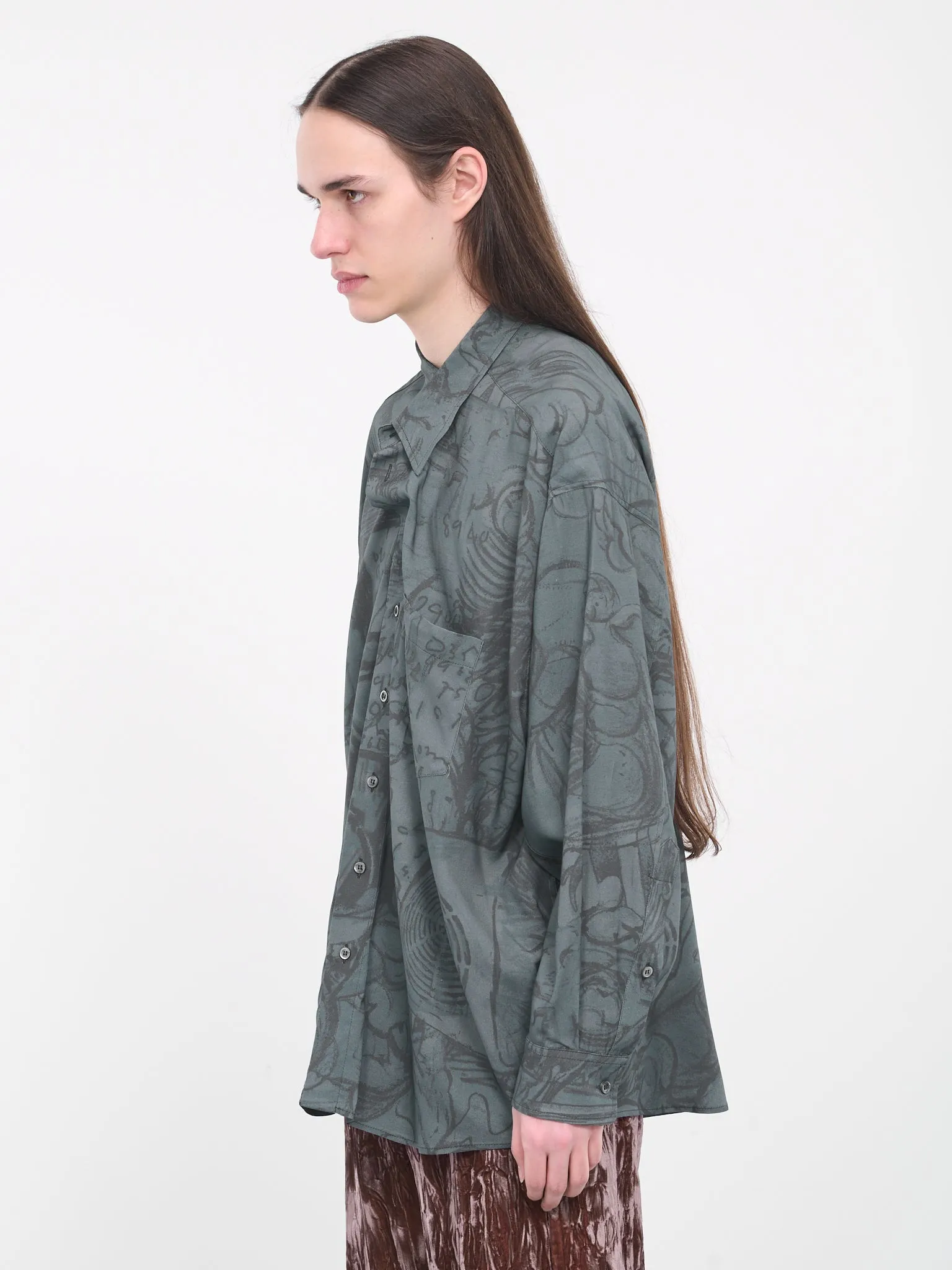 Alda's Twisted Shirt (R28013913-39-GREEN)
