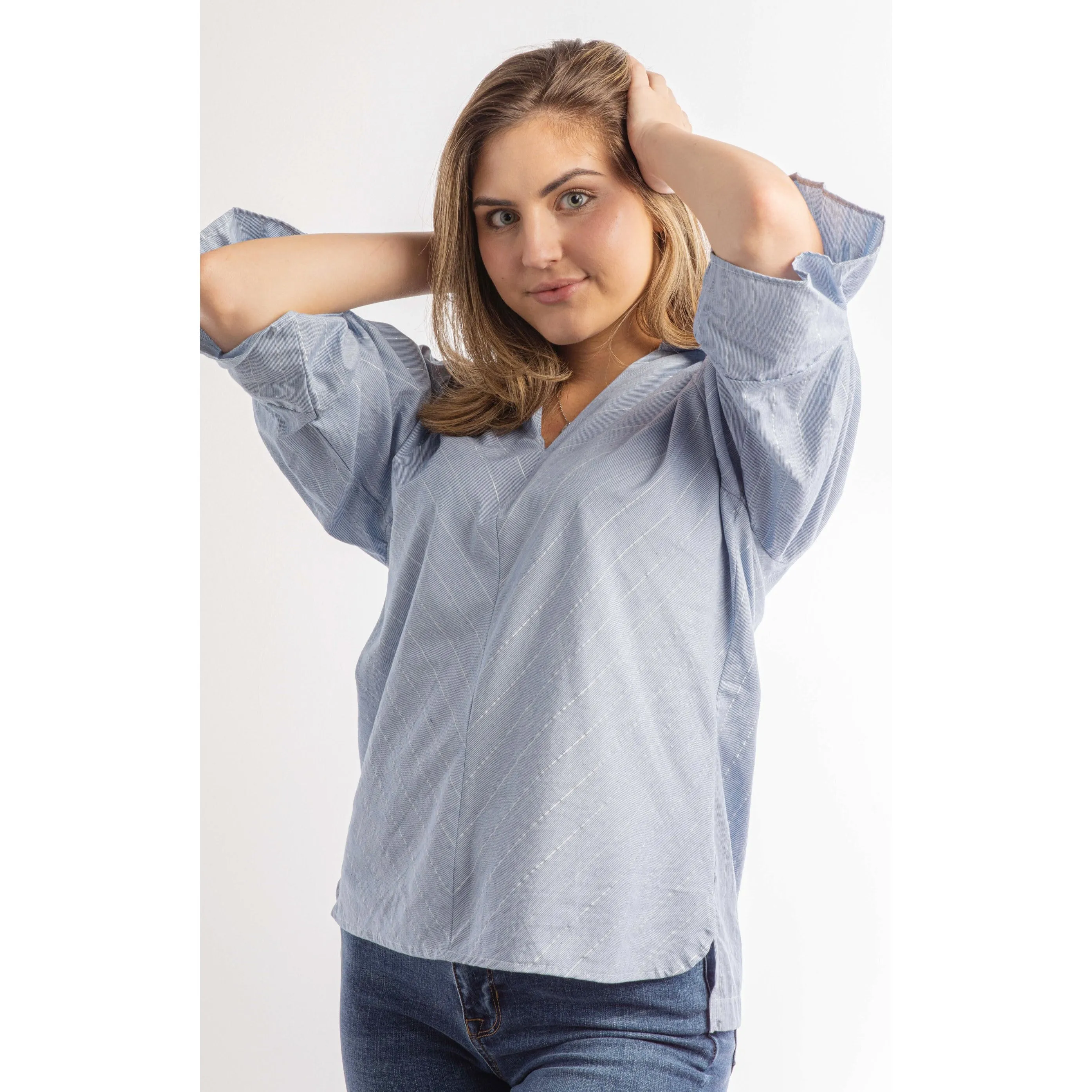 Blue Posy Top