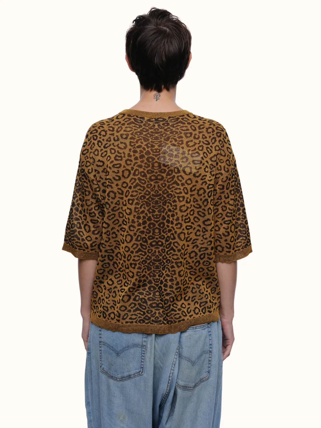 Camilla Leopard Crewneck in Organic Cotton