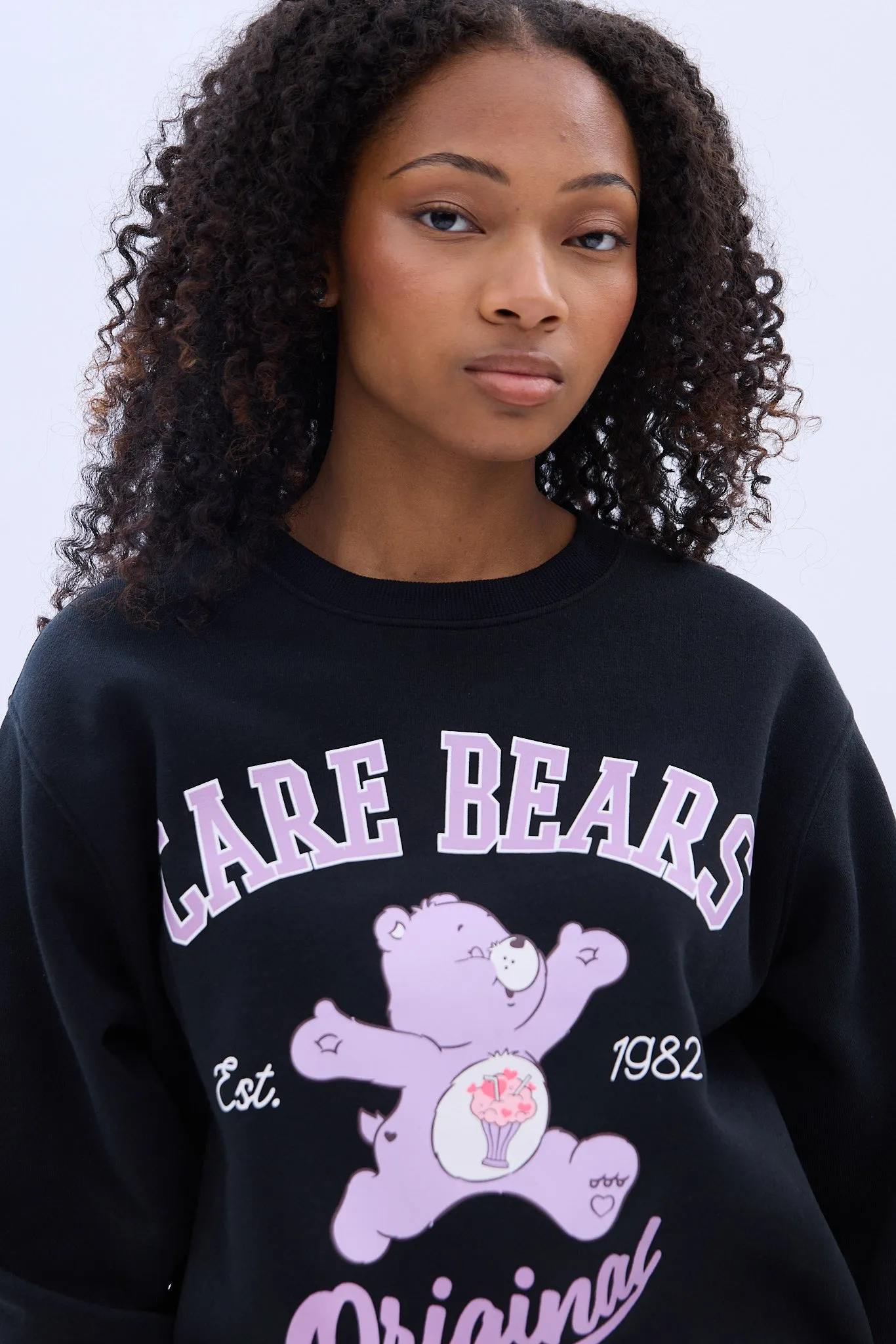 Care Bears Original Graphic Crew Neck Sweatshirt