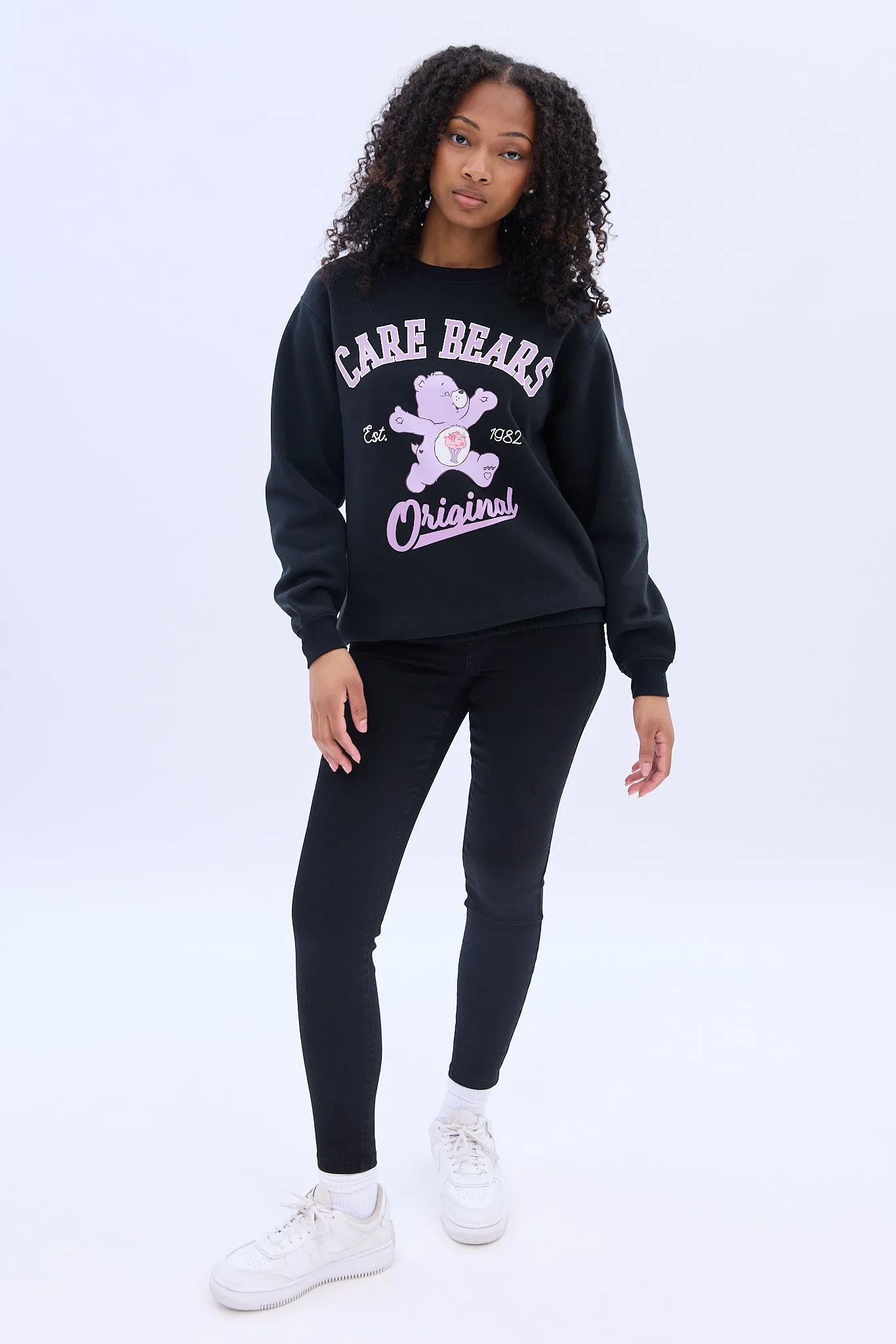 Care Bears Original Graphic Crew Neck Sweatshirt