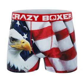 CRAZYBOXER Eagle Flag All Star Men's Boxer Briefs