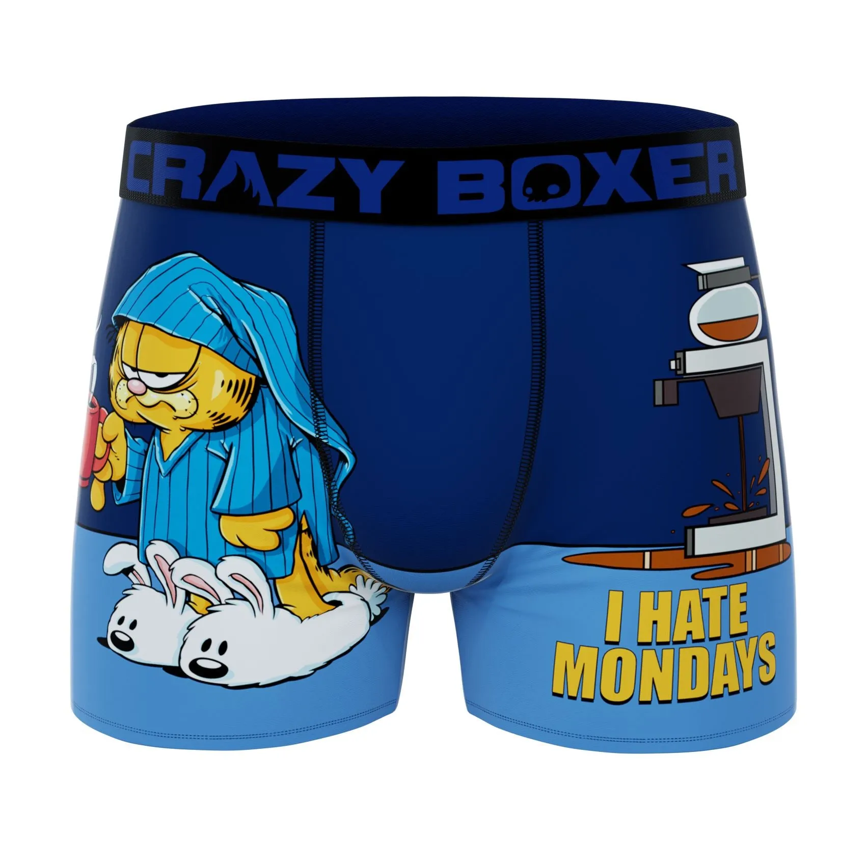 CRAZYBOXER Garfield Faces Mondays Men's Boxer Briefs (2 pack)