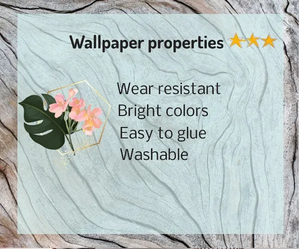 Dark Floral Peel and stick flowers Wallpaper Botanical Textured adhesive Wall Mural Decor for Bedroom Living Room