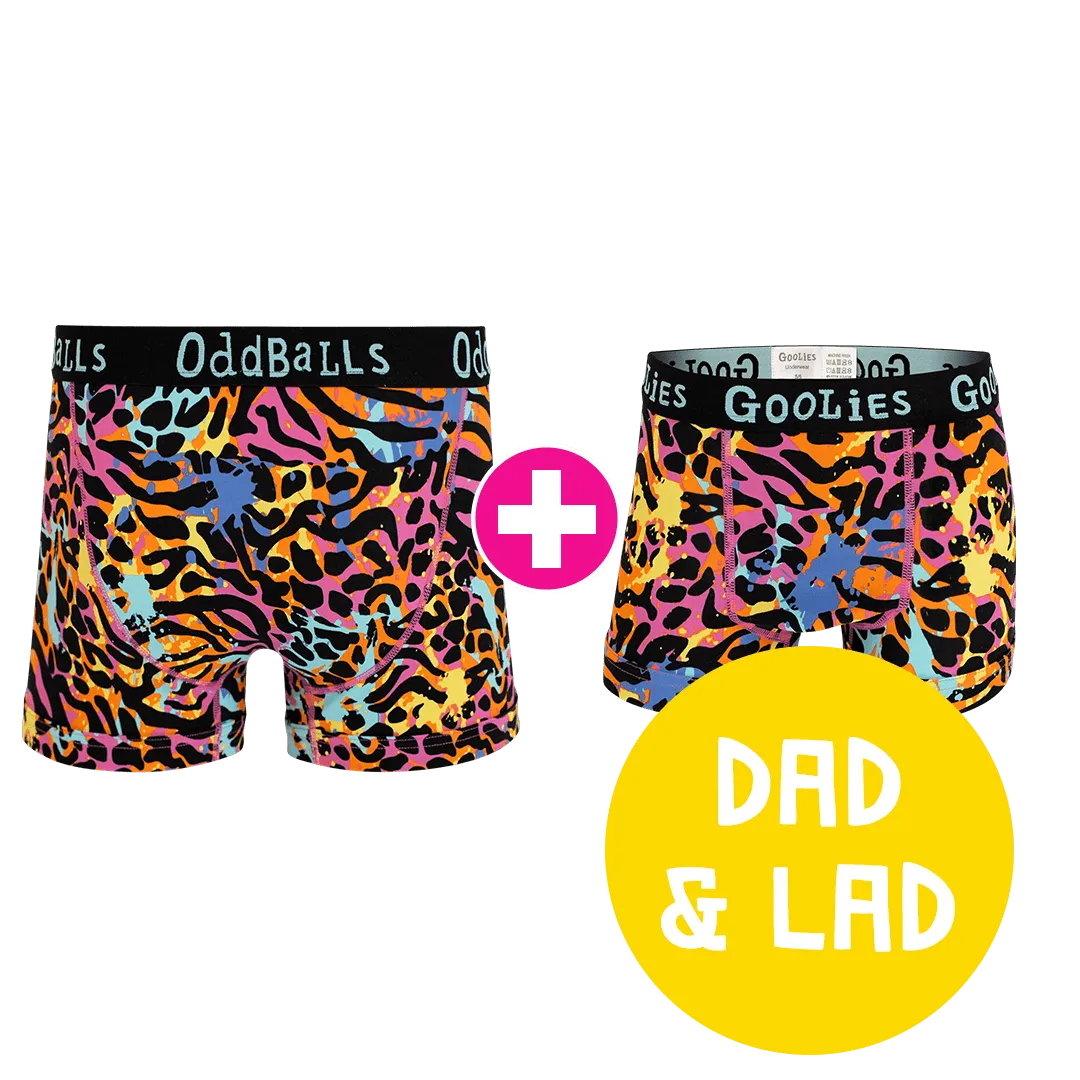 Filthy Animal Dad & Lad Bundle - Mens Boxer Shorts & Kids Boxer Shorts Bundle