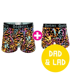 Filthy Animal Dad & Lad Bundle - Mens Boxer Shorts & Kids Boxer Shorts Bundle