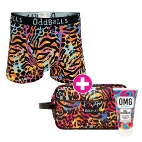 Filthy Animal Grooming Set Bundle - Mens Boxer Shorts, Wash Bag & Ball Deodorant Bundle