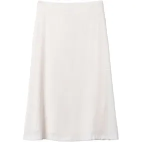 FLOWING SILK SKIRT IN WHITE