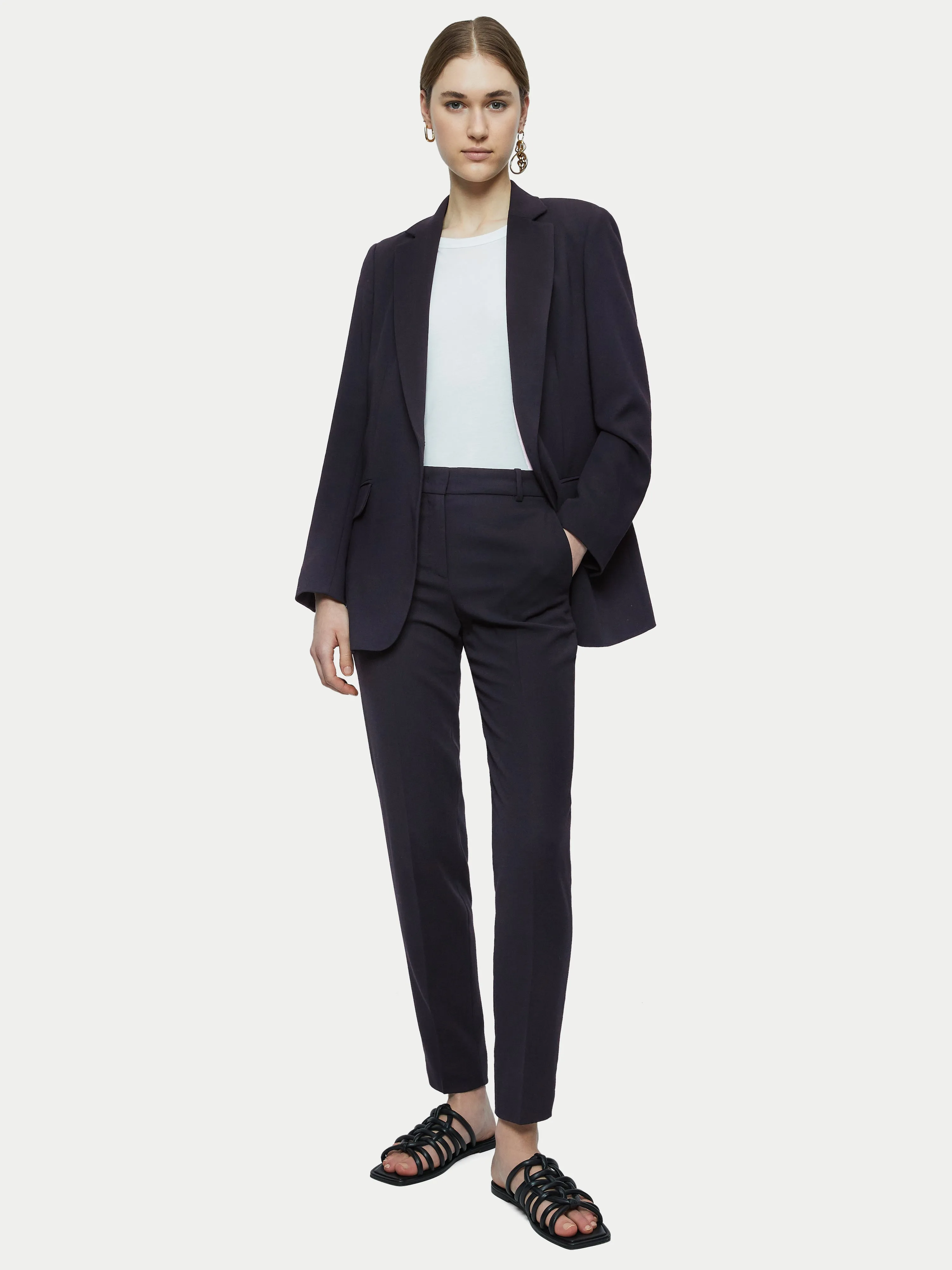 Fluid Twill Palmer Trouser | Black