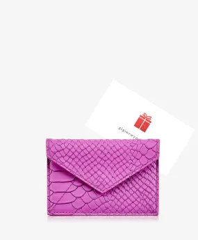 Gift Card with Personalized Leather Card Case