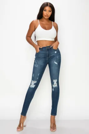 Harper - High Rise Destructed Skinny