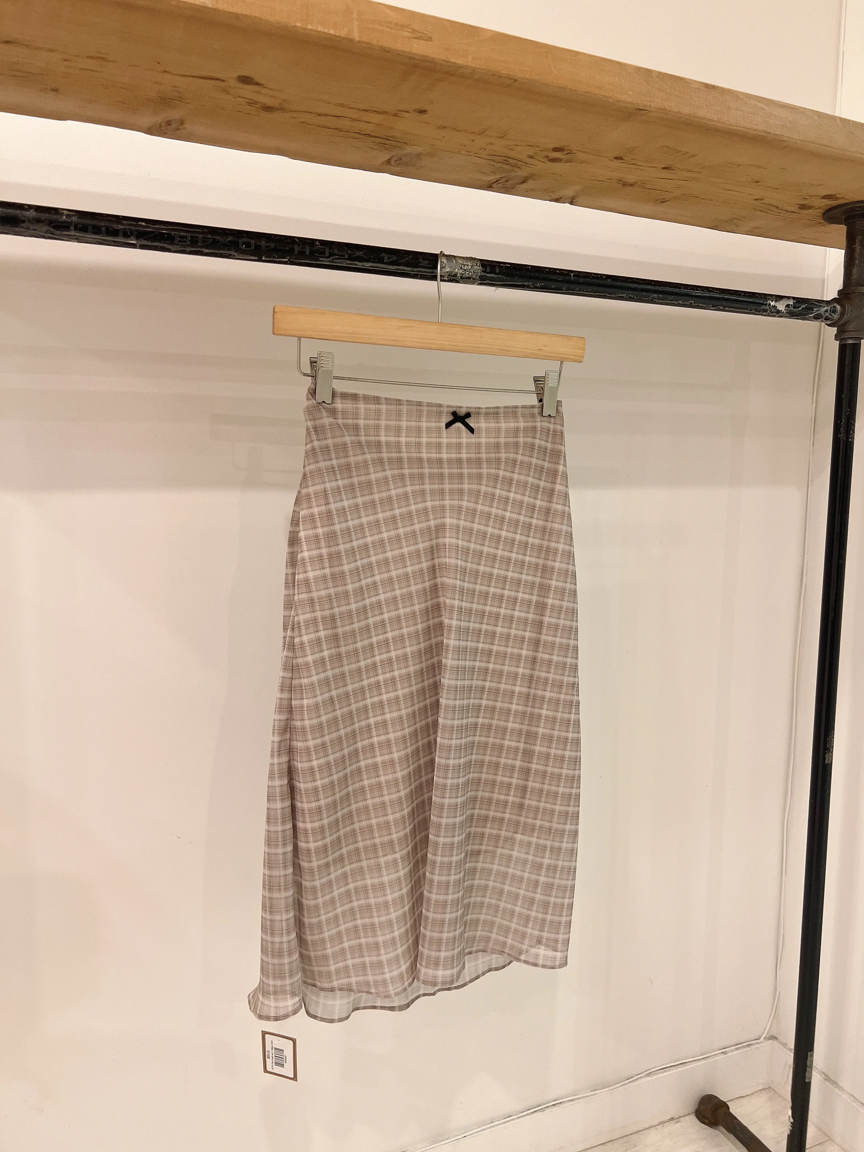 HEYA Plaid mesh skirt