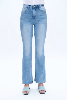 HIGH RISE FLARE JEANS WITH SLIT BYF1095 AURORA