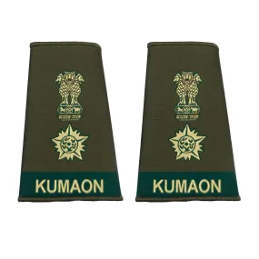 Indian Army Rank Epaulettes - Kumaon Regiment