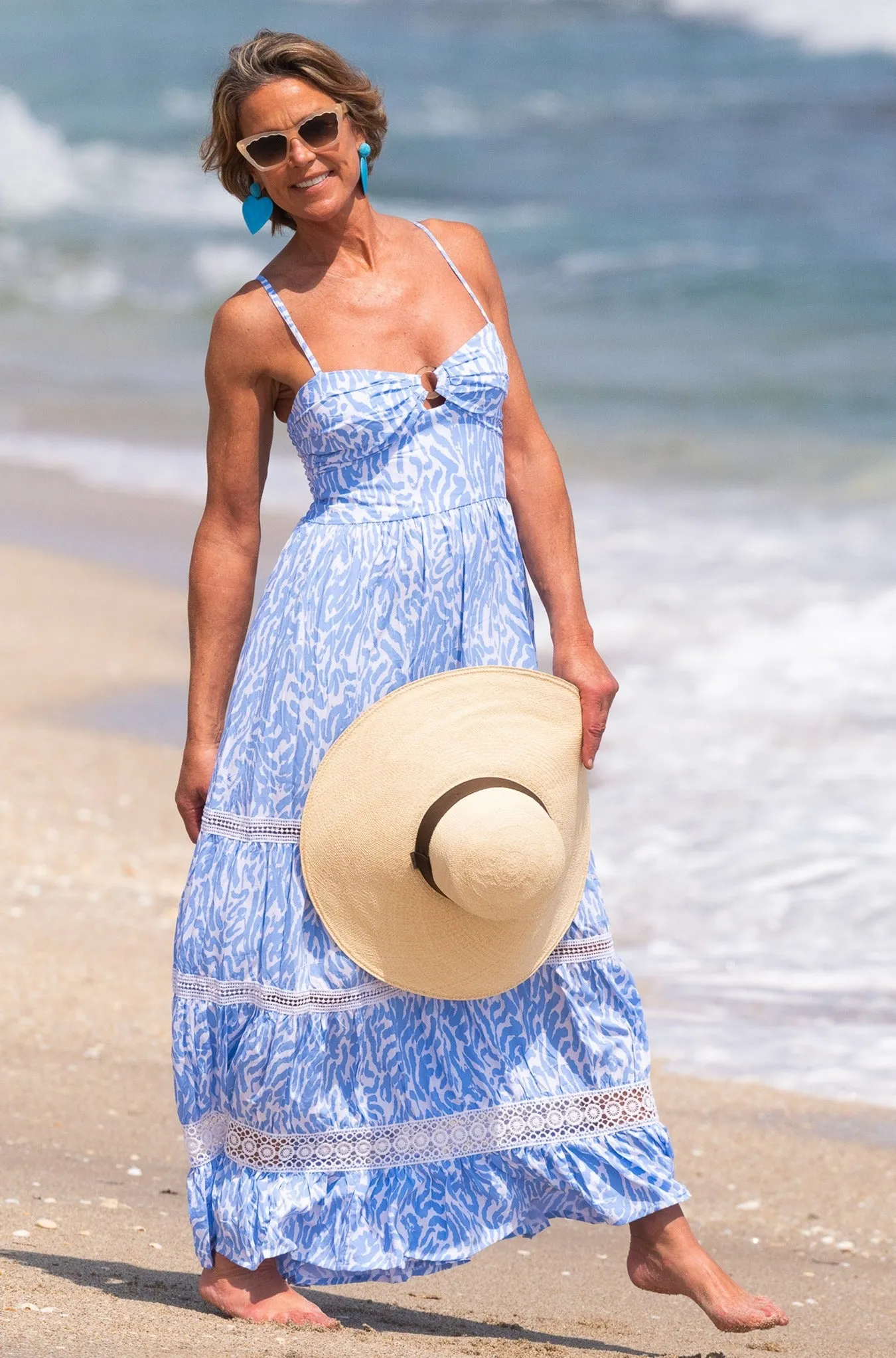 La Jolla Dress / Periwinkle Zebra