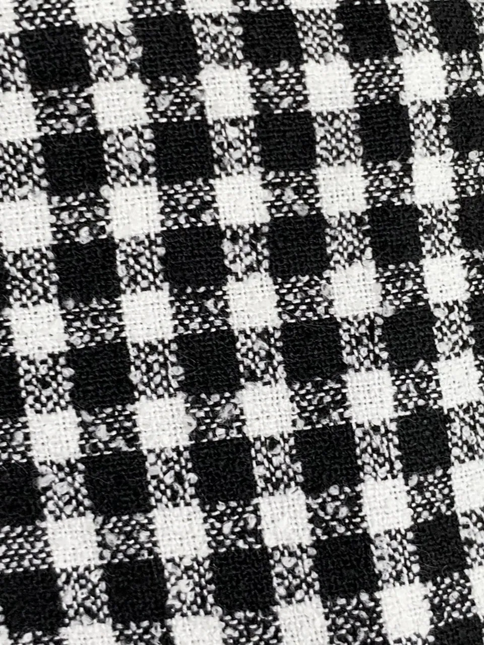 Last Chance! Black White Gingham Pleated Front Wide Leg Trousers