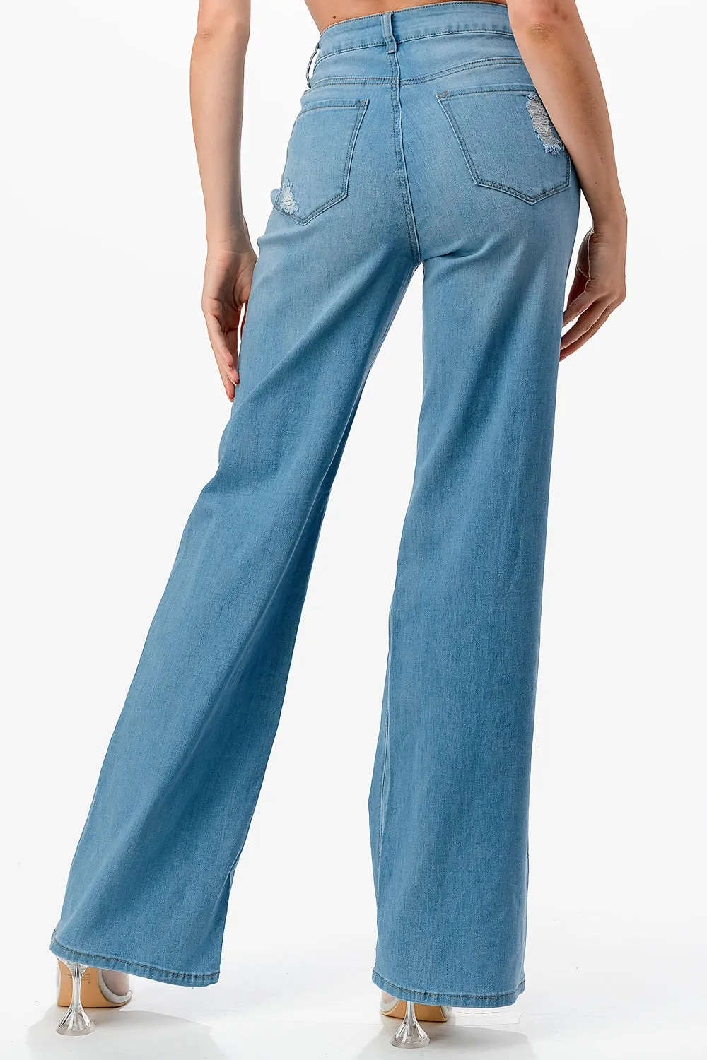 LM-040 WIDE LEG JEANS LIGHT BLUE