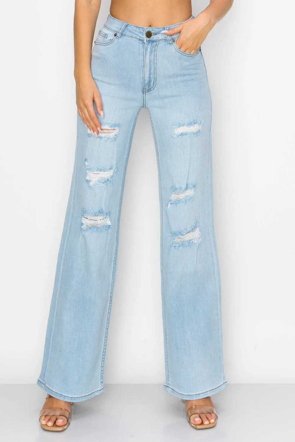 LM-042 WIDE LEG JEANS LIGHT