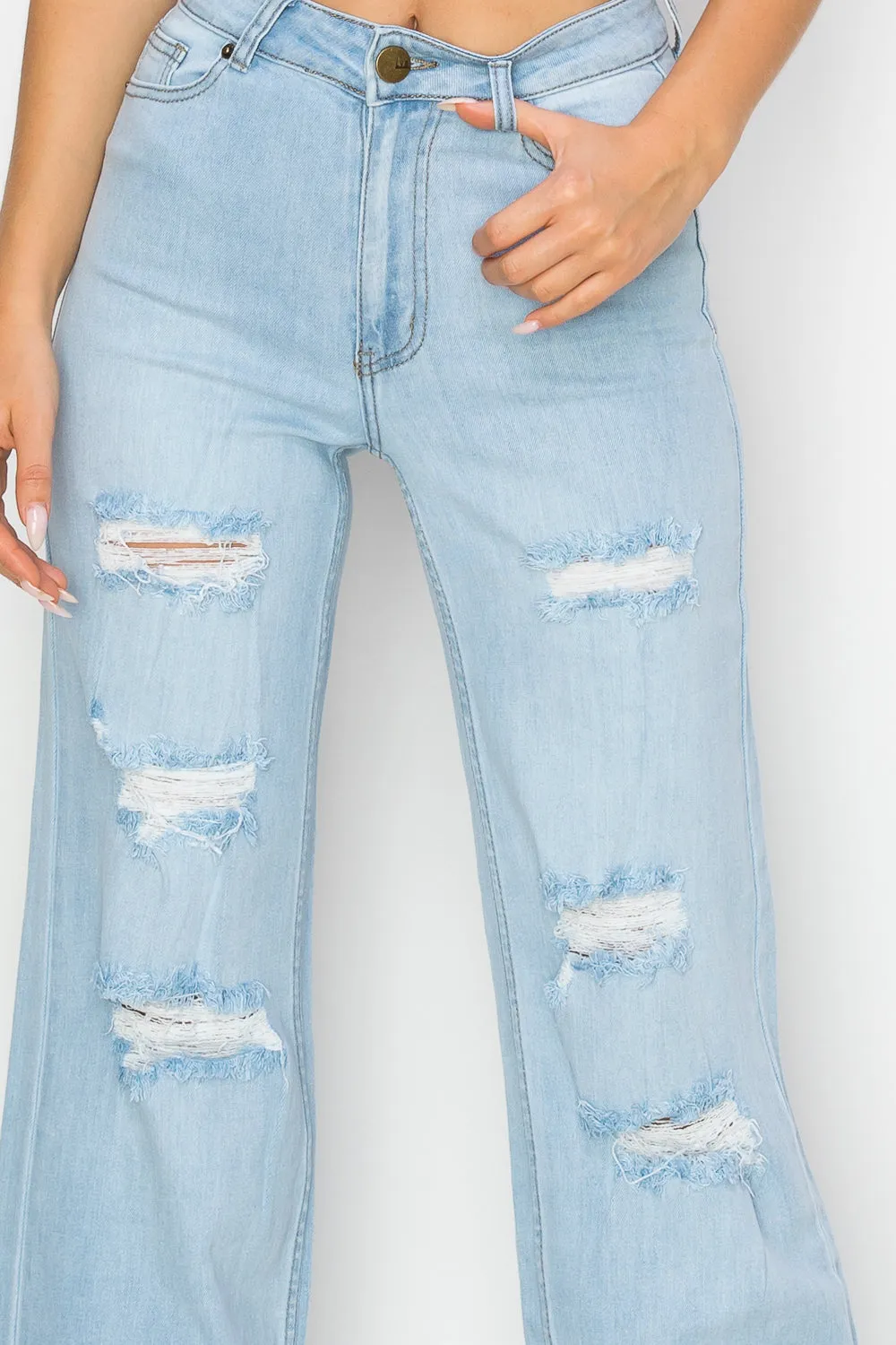 LM-042 WIDE LEG JEANS LIGHT