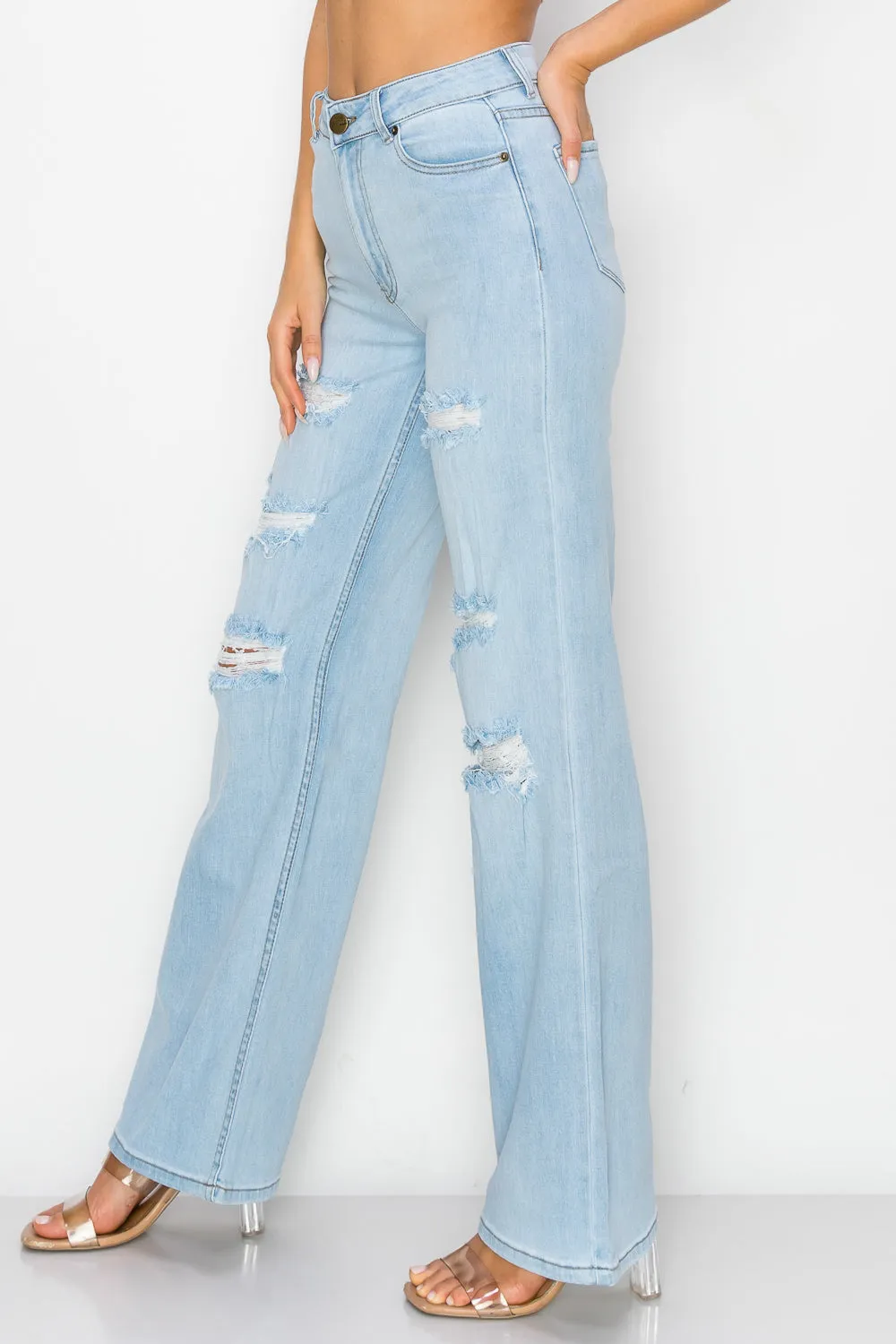 LM-042 WIDE LEG JEANS LIGHT
