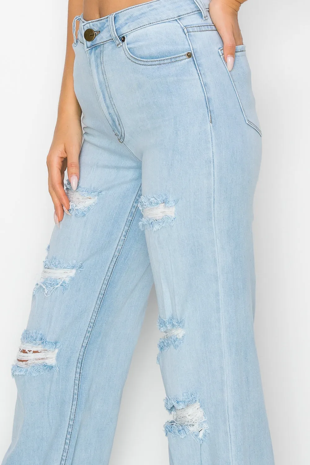 LM-042 WIDE LEG JEANS LIGHT