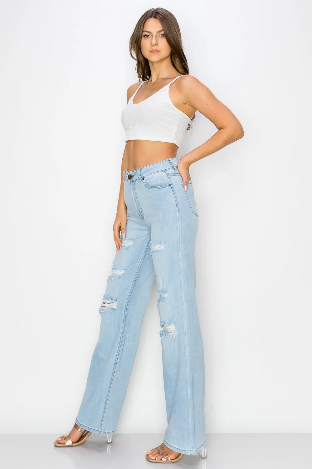 LM-042 WIDE LEG JEANS LIGHT