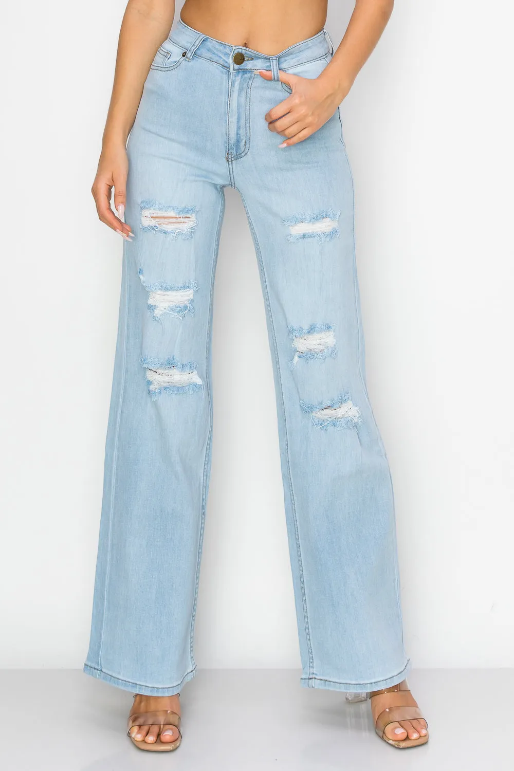 LM-042 WIDE LEG JEANS LIGHT