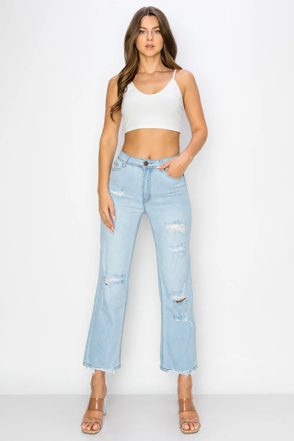 LM-044 WIDE LEG JEANS LIGHT