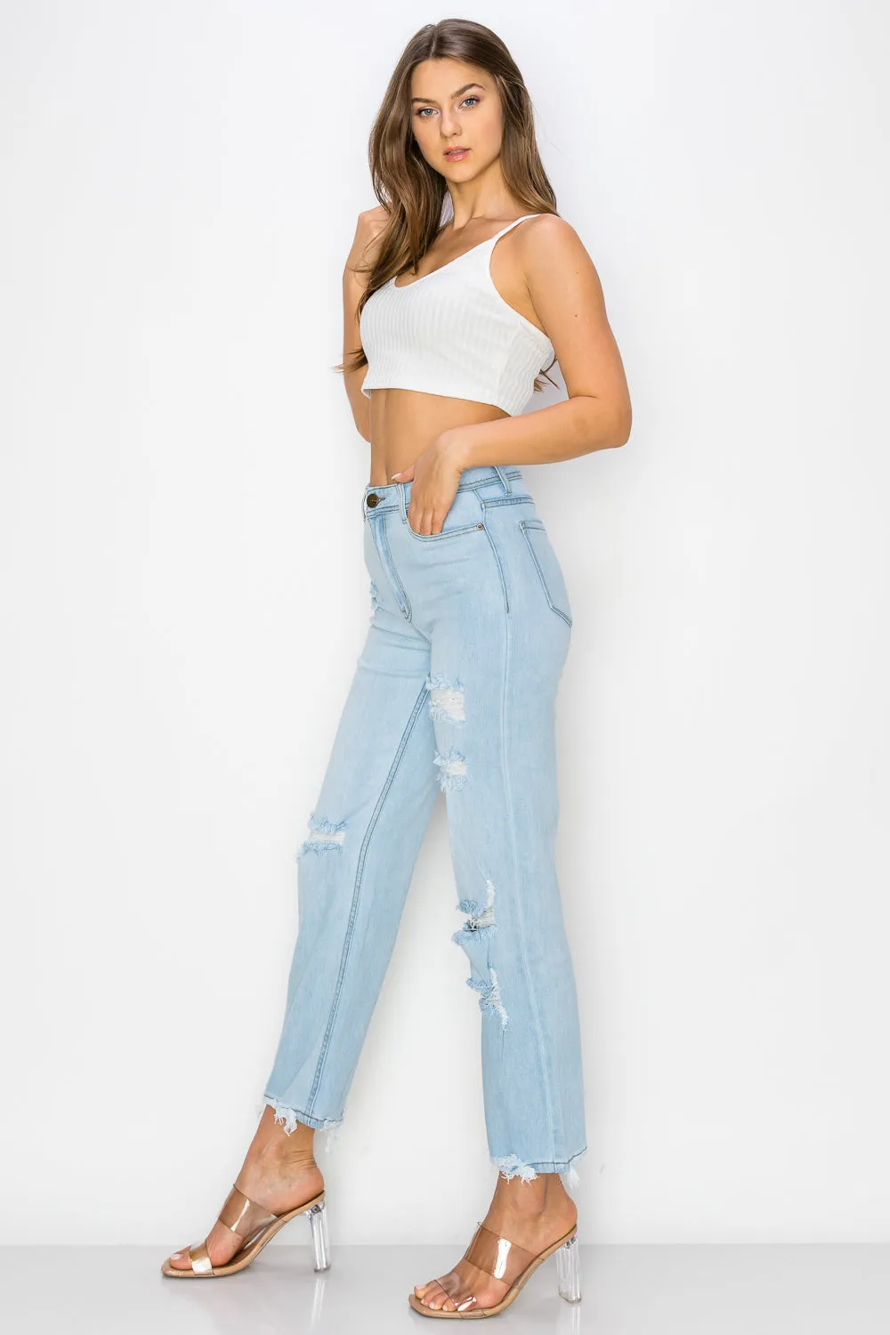 LM-044 WIDE LEG JEANS LIGHT