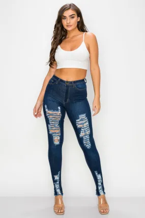 LO-197 RIPPED SKINNY DENIM