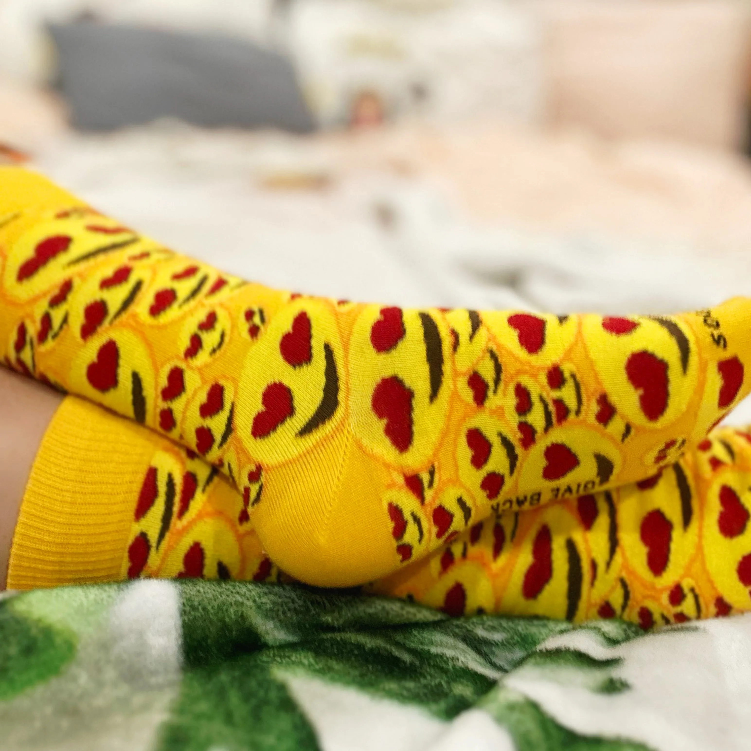 Love Eye Emoji Patterned Socks from the Sock Panda (Adult Medium - Women's Shoe Sizes 5-10)