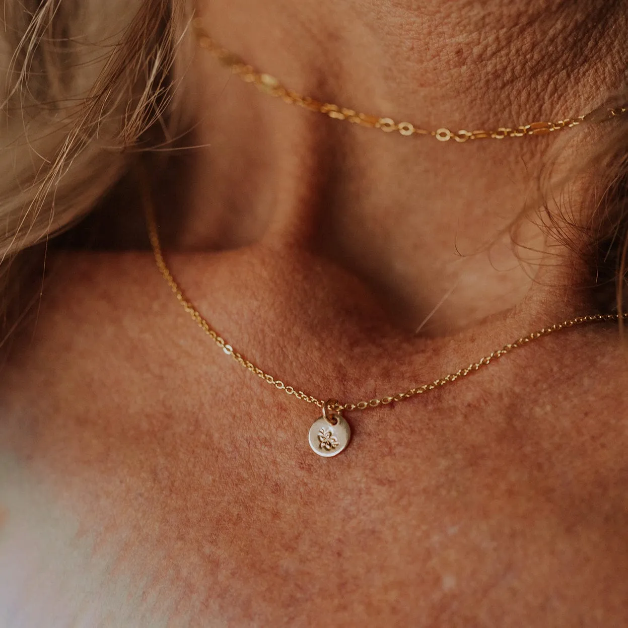 March Birth Flower Necklace