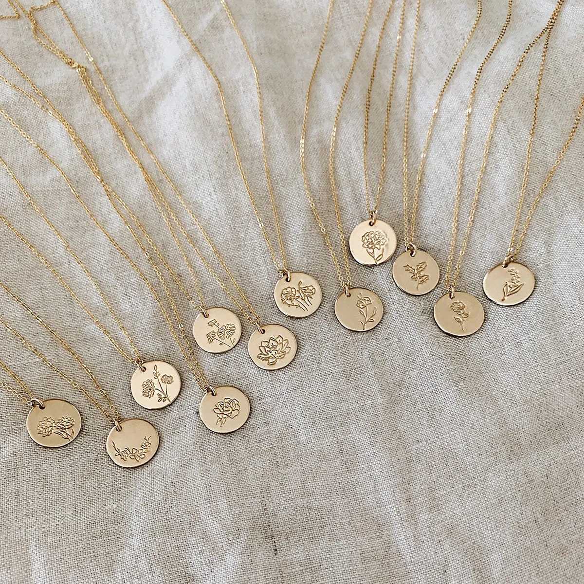 March Birth Flower Necklace