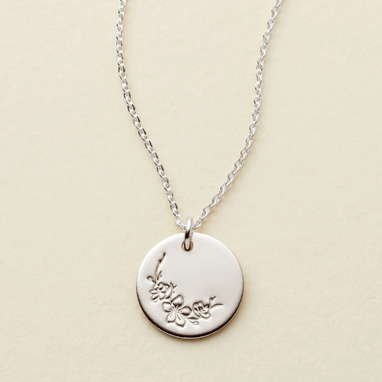 March Birth Flower Necklace