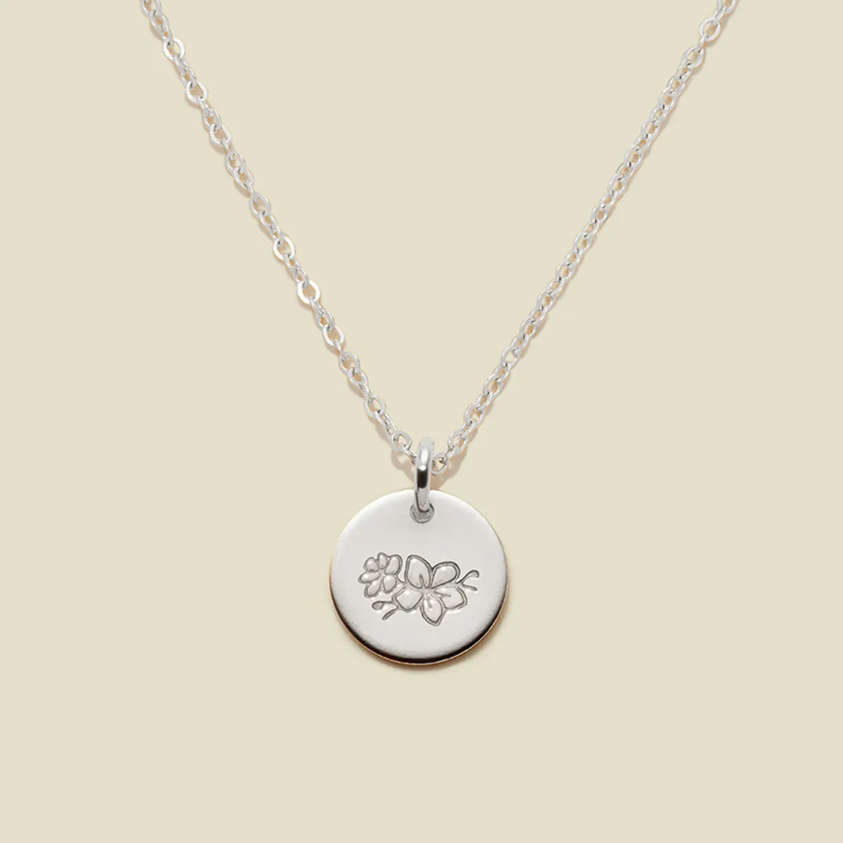 March Birth Flower Necklace
