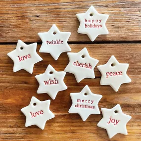 Mini Ceramic Gift Tag / Assorted
