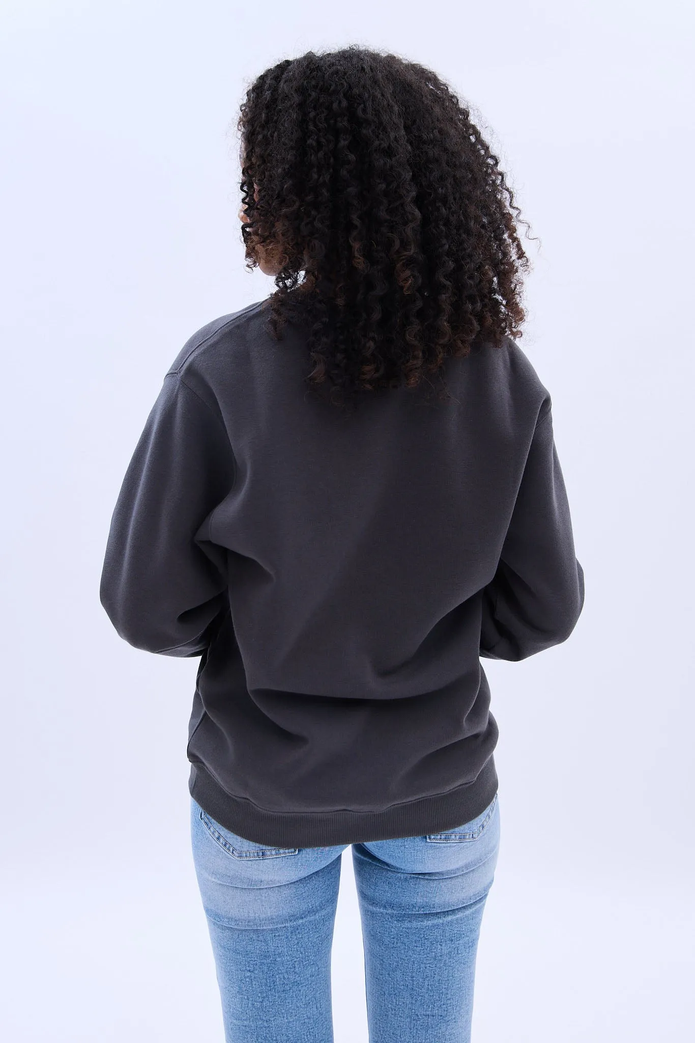 Peanuts Snoopy Self-Love Graphic Crew Neck Sweatshirt