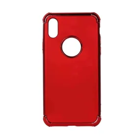 Polycarbonate Electro-plated Shock-proof Protective Mobile Back Case Cover for Apple iPhone X