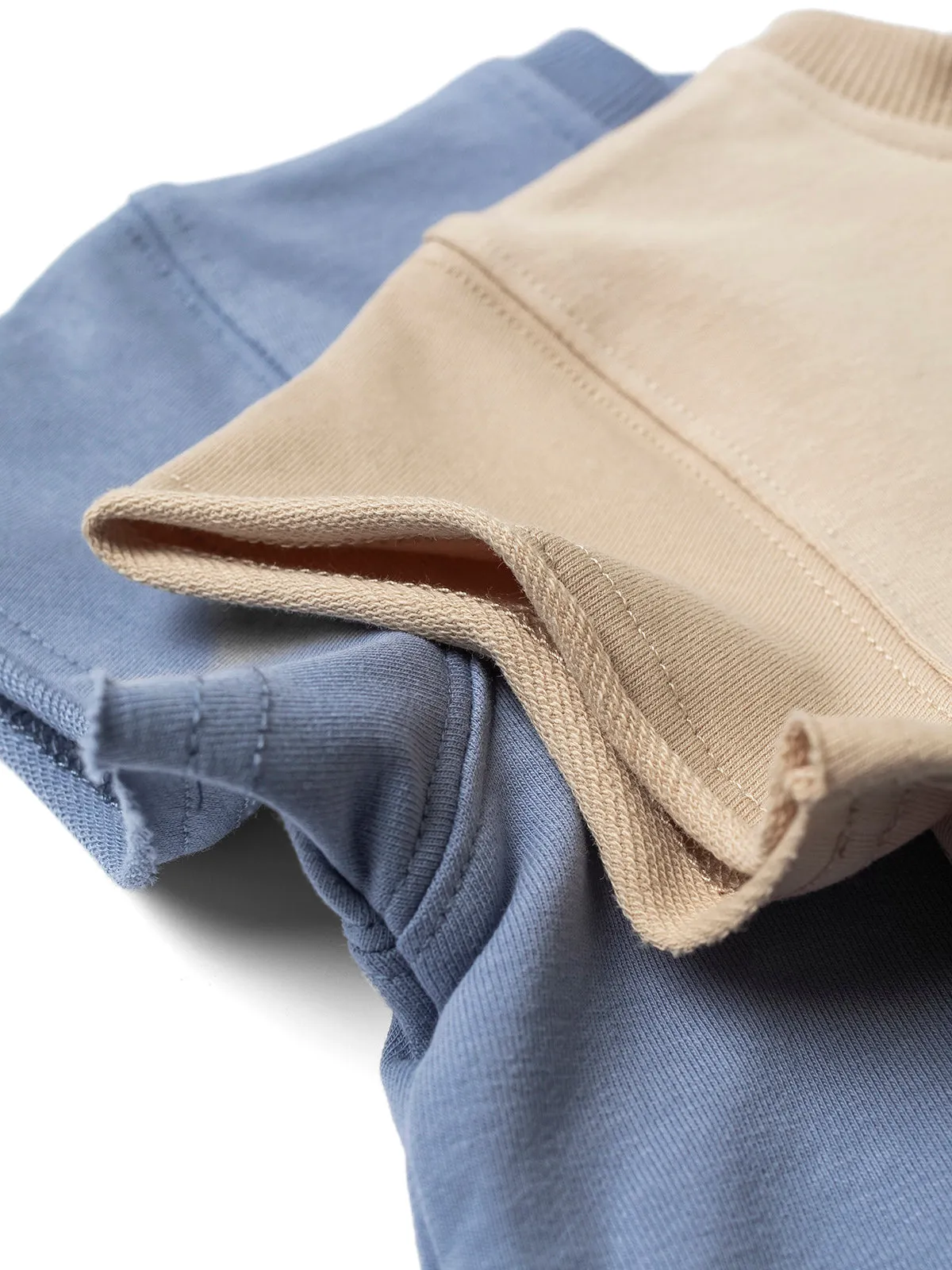 Raw Edge Crewneck - Sky Blue