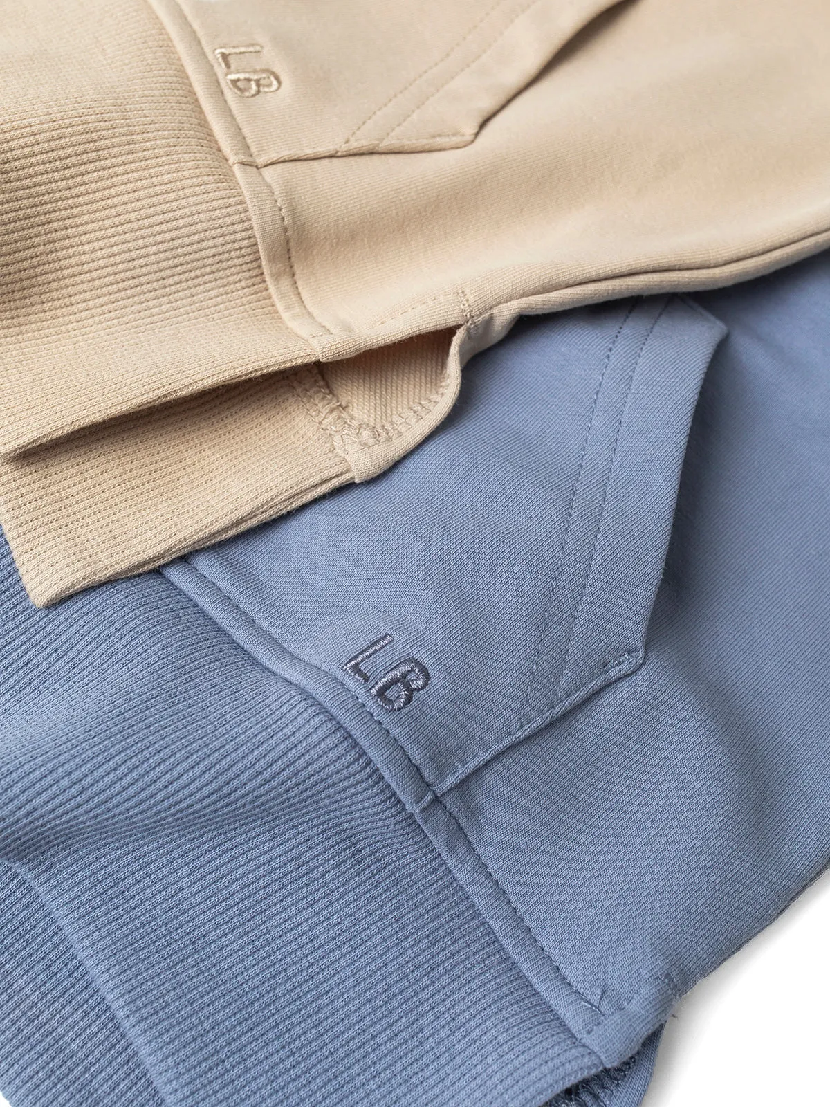 Raw Edge Crewneck - Sky Blue