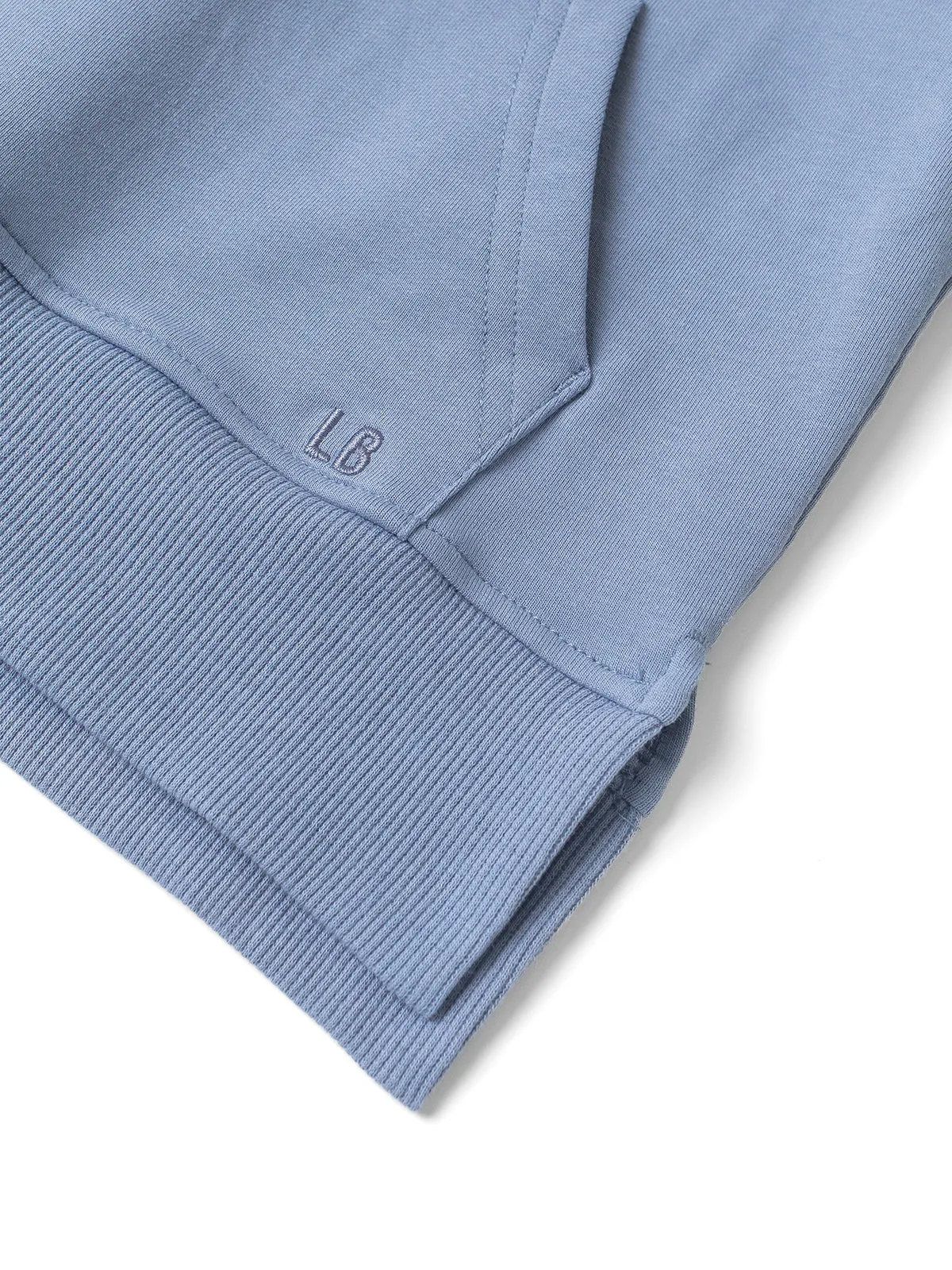 Raw Edge Crewneck - Sky Blue