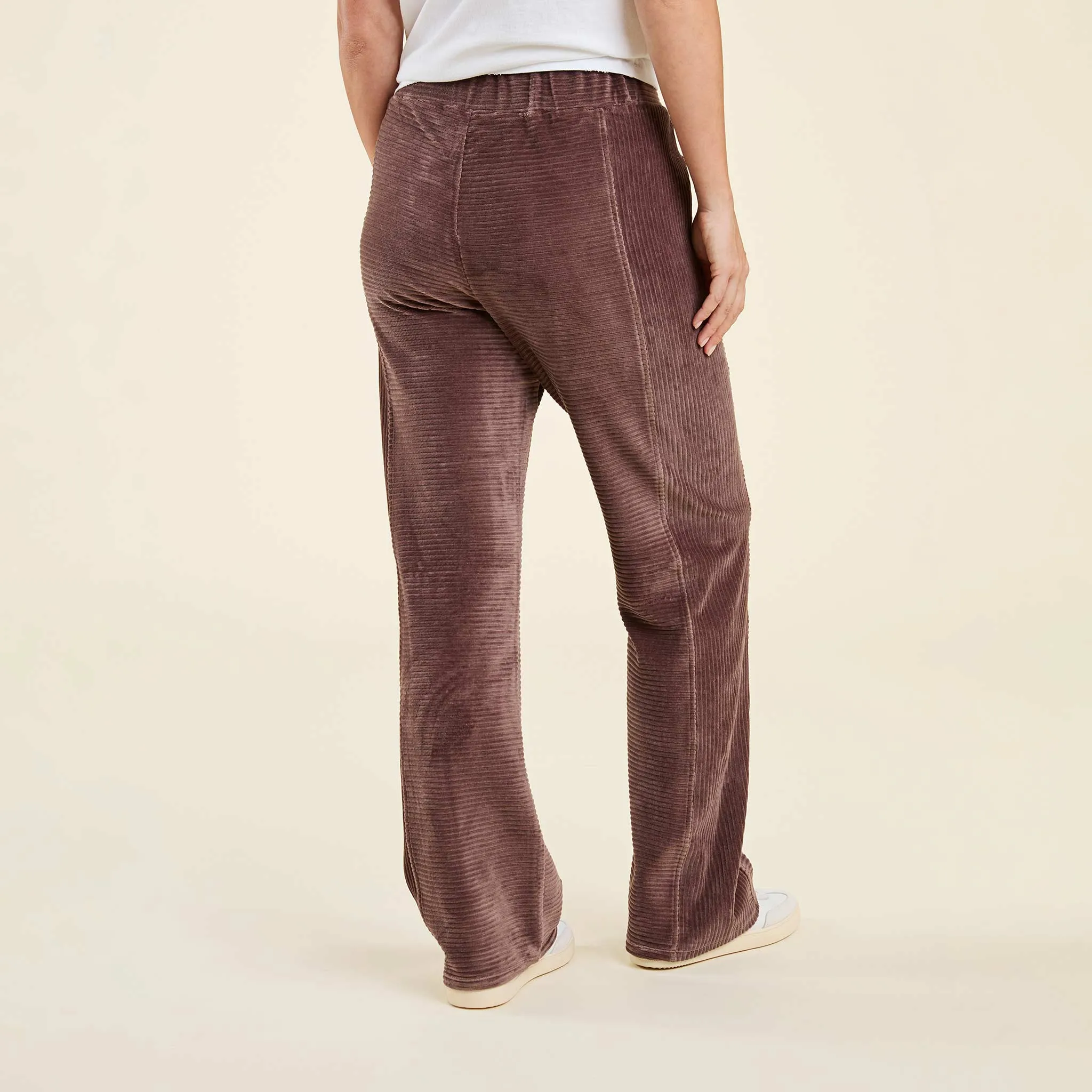 Textured Wide Leg Pant